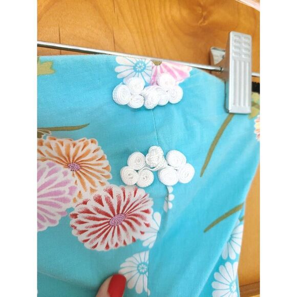 Vintage Final Touch Y2K Strapless Floral Sun Dress Resort Preppy Girly SMALL S - Picture 6 of 8